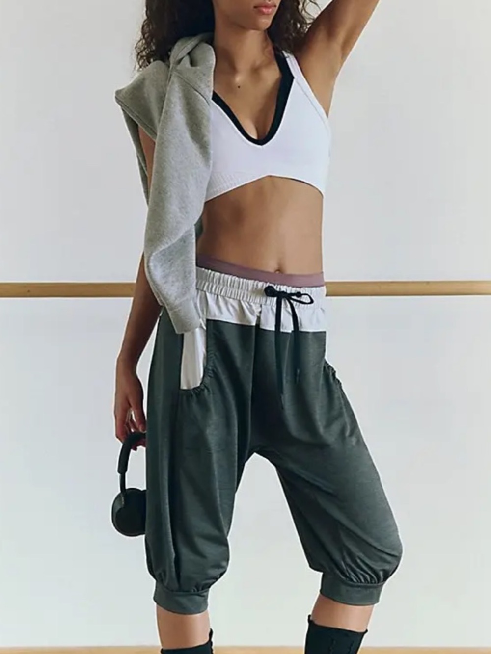 FREE PEOPLE
Total Package Track Pants - Black Heather
Combo